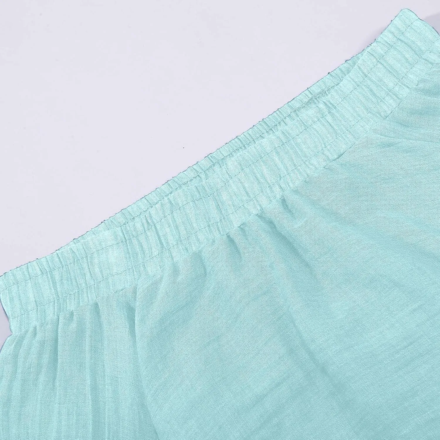 A Line Skirt for Women Trendy Flared High Elastic Waist Solid Loose Pleated Summer Long Skirts for Vacation Streetwear