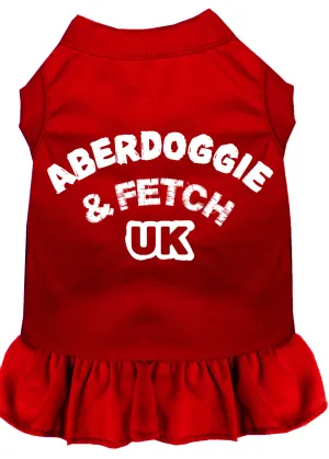 Aberdoggie Uk Screen Print Dress Red Xxxl