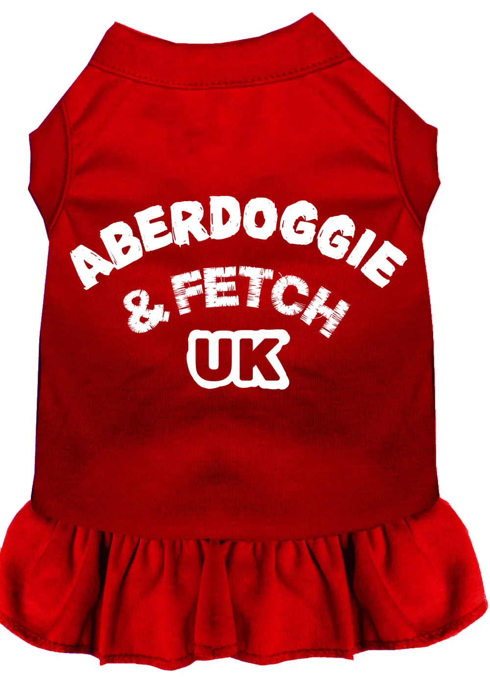 Aberdoggie Uk Screen Print Dress Red Xxxl