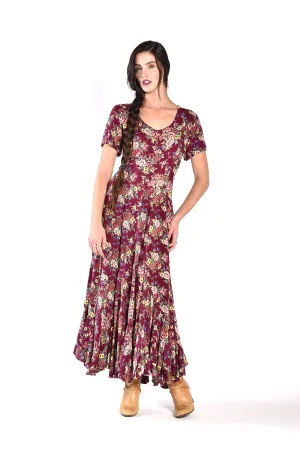 Alice Bias Cut Floral Maxi Dress w/ Flared Hem