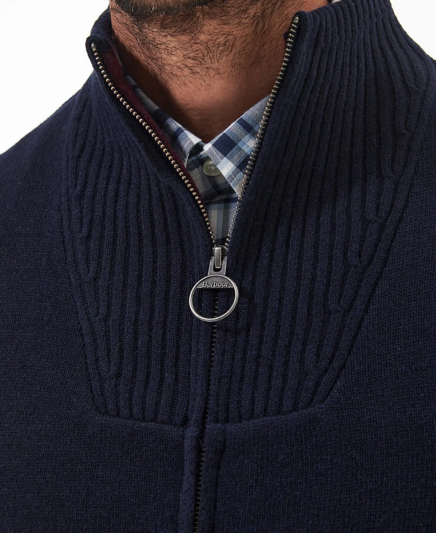 Barbour Nelson Essential Full Zip - Navy
