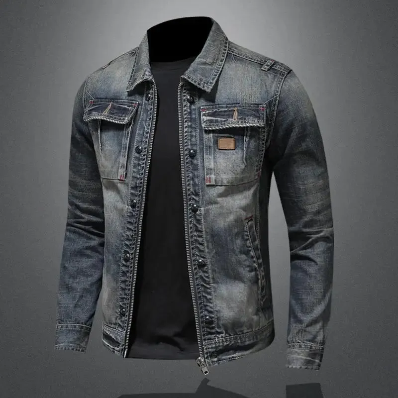 Cedric | Denim Premium Jacket With Zipper