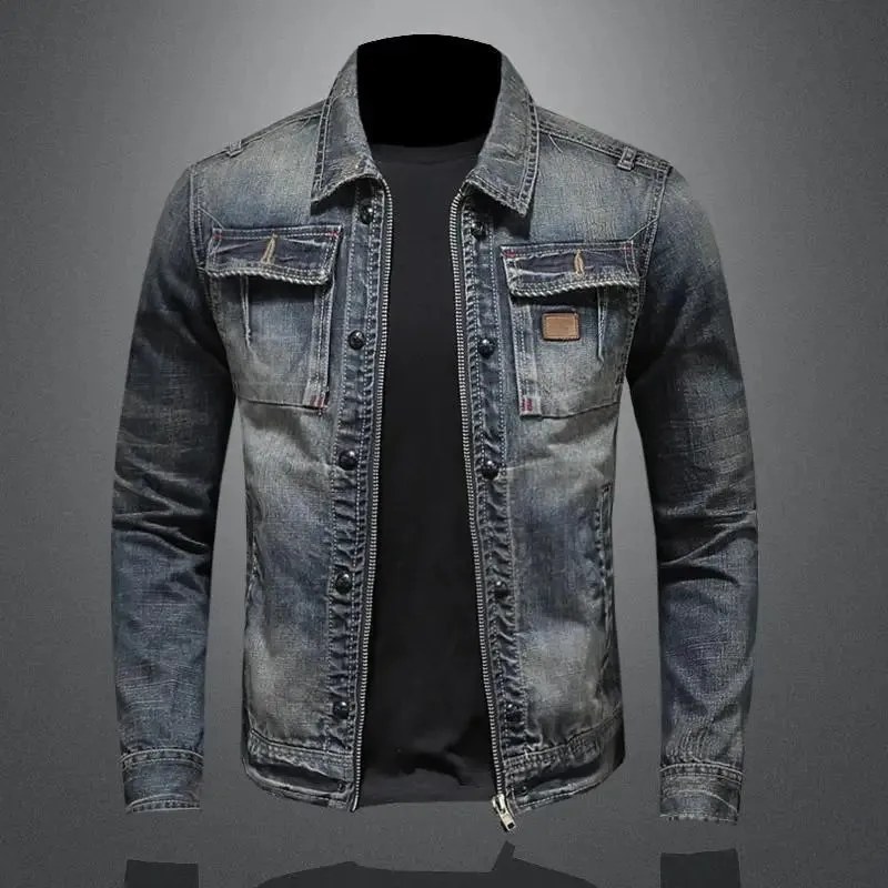 Cedric | Denim Premium Jacket With Zipper