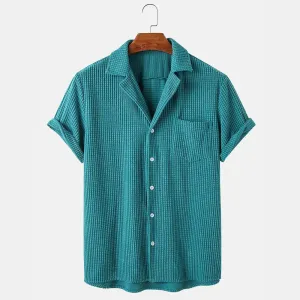 Cordivo Summer Waffle Shirt  Relaxed Fit, Effortless Cool