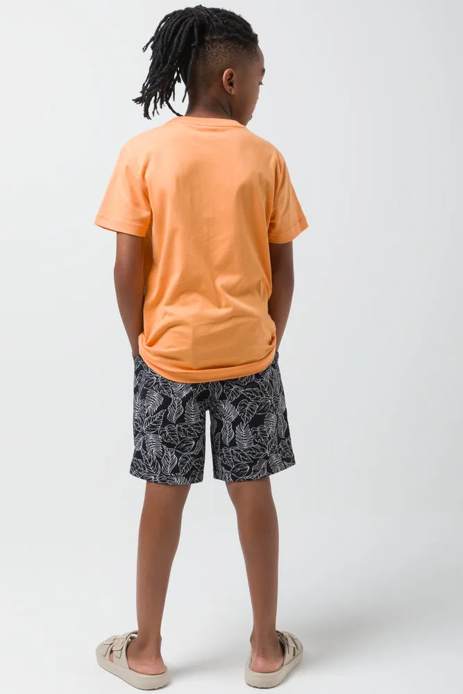 Crew Neck T-Shirt Orange