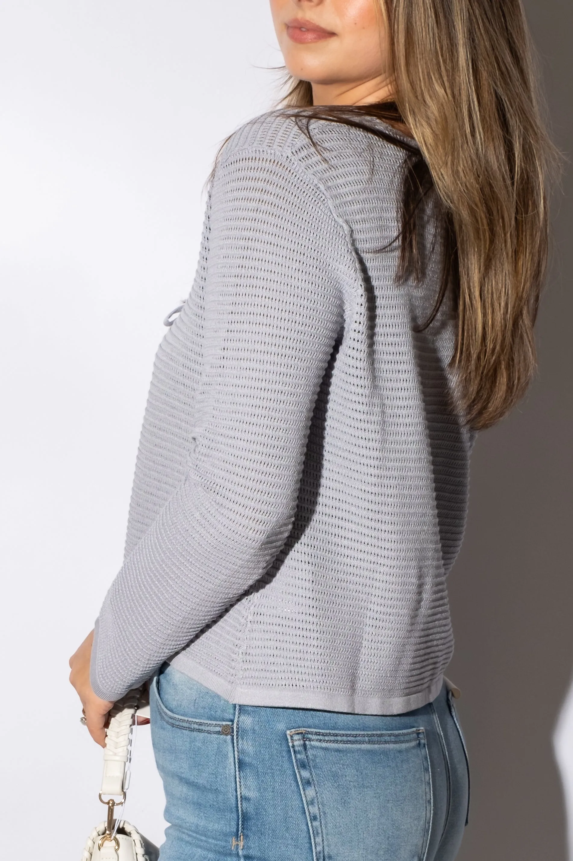 Danica Crochet Tie Cardigan