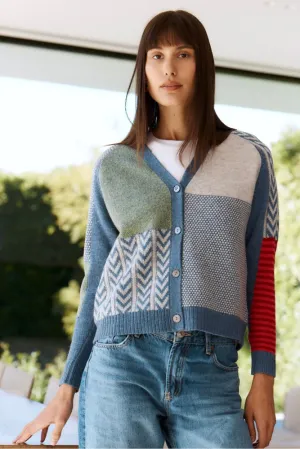 Denim Textured Cardigan  LD & Co