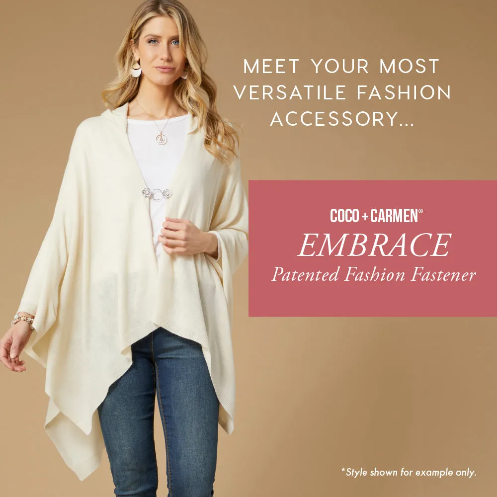Embrace Patented Fashion Fastener - Wavy Square - Final Sale