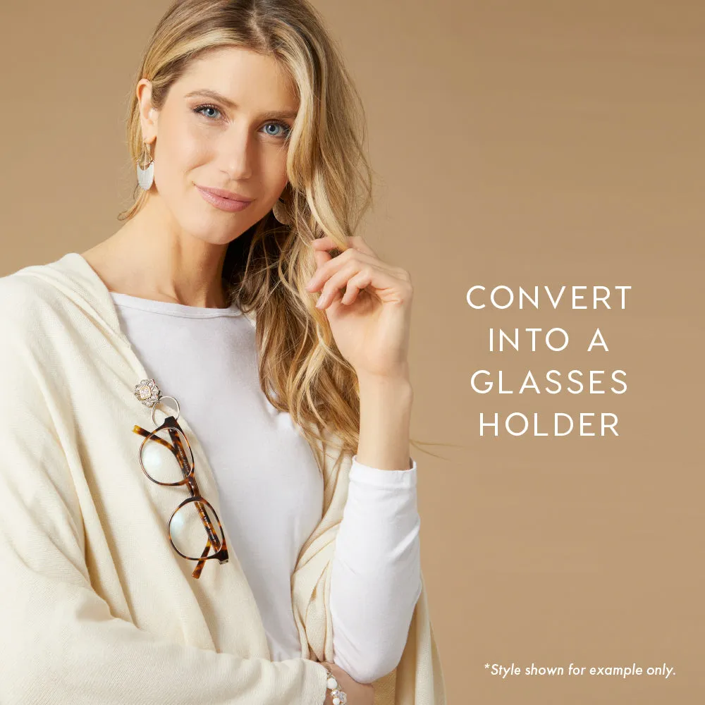 Embrace Patented Fashion Fastener - Wavy Square - Final Sale