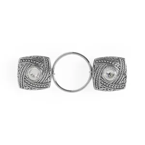 Embrace Patented Fashion Fastener - Wavy Square - Final Sale