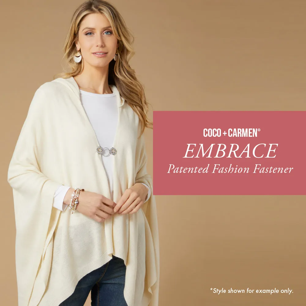 Embrace Patented Fashion Fastener - Wavy Square - Final Sale