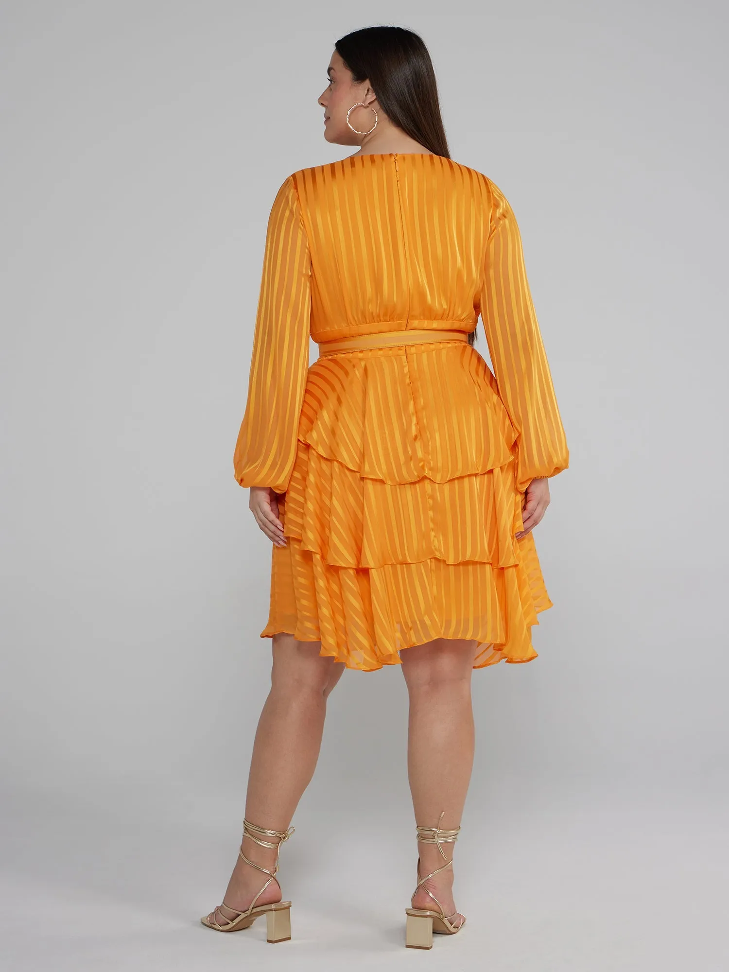 Fashion To Figure - Tiered Belted Dress