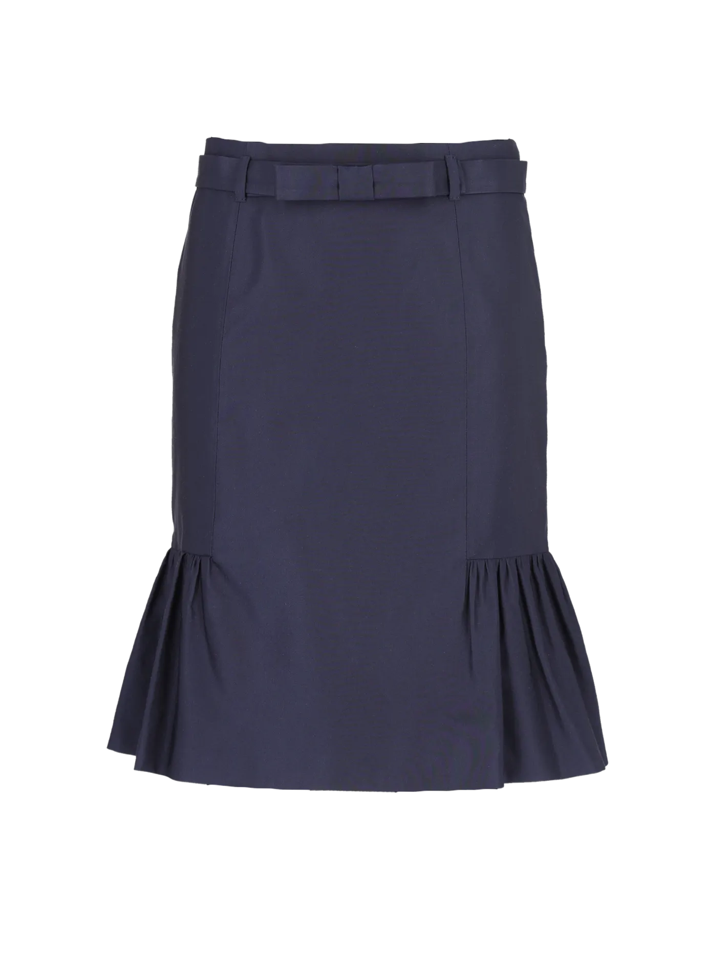 frilled pencil skirt