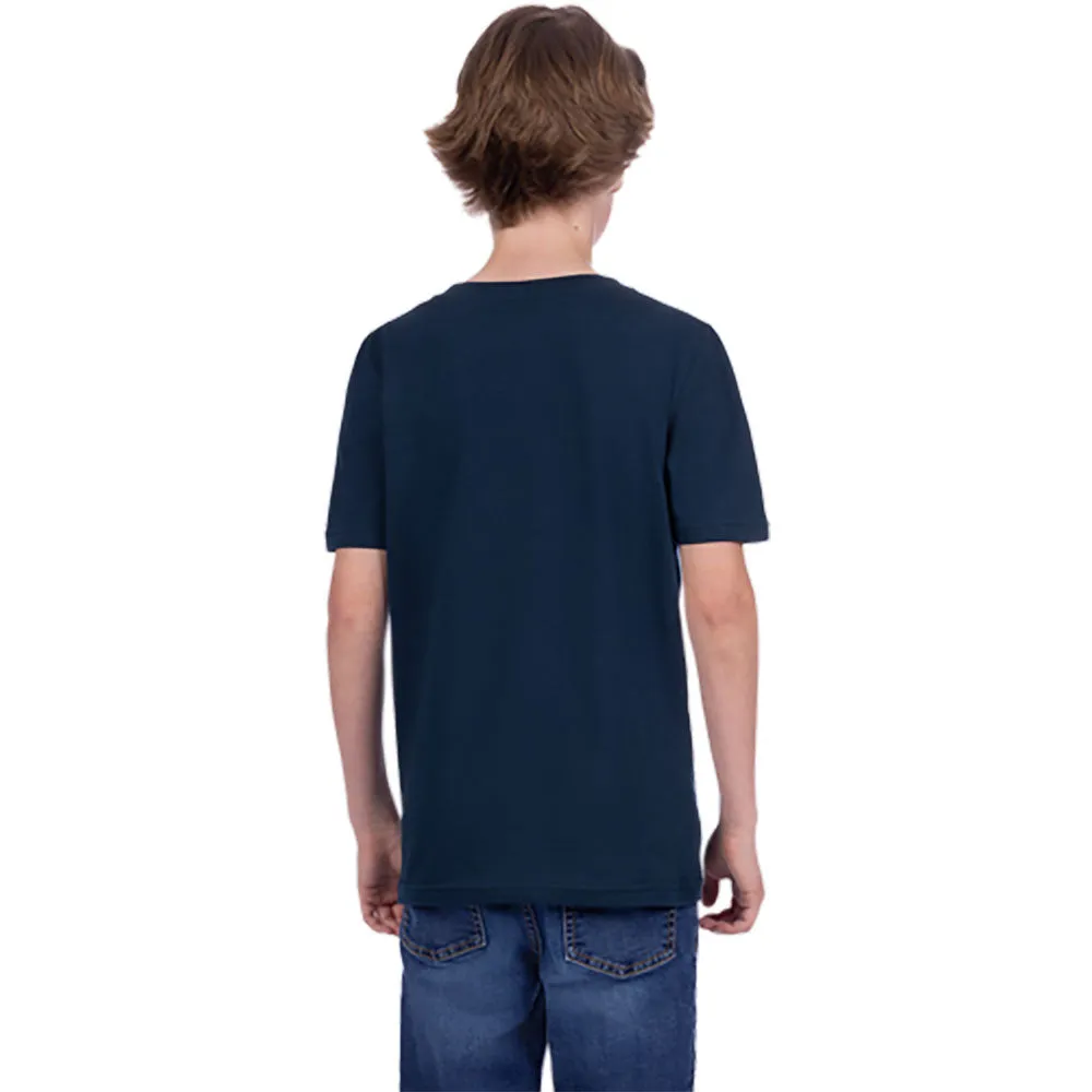 FXR Emblem Premium T-Shirt Midnight/Orange Blue