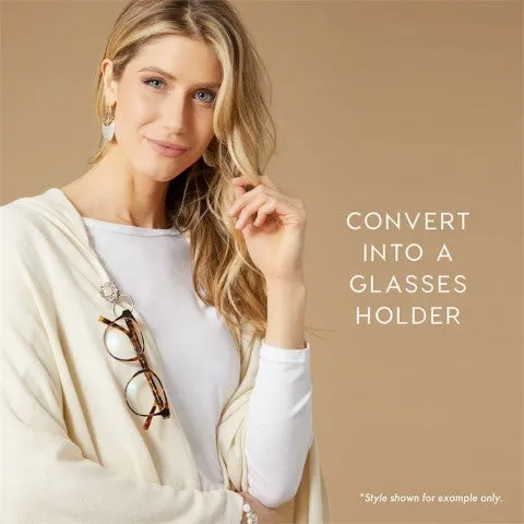 Gilded Flower Clip-On Fastener
