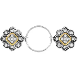 Gilded Flower Clip-On Fastener