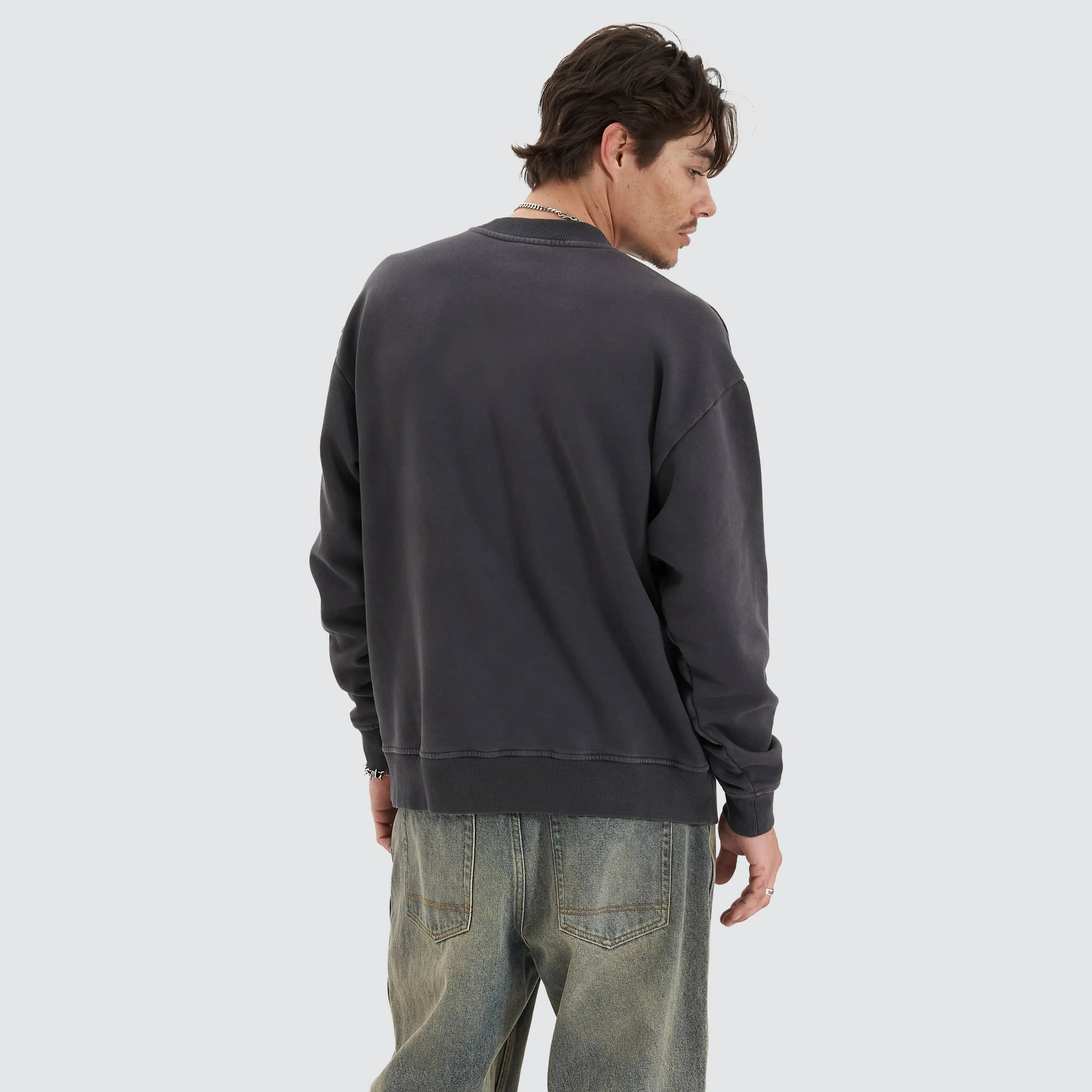 Glide  Heavy Relaxed Jumper Pigment Asphalt