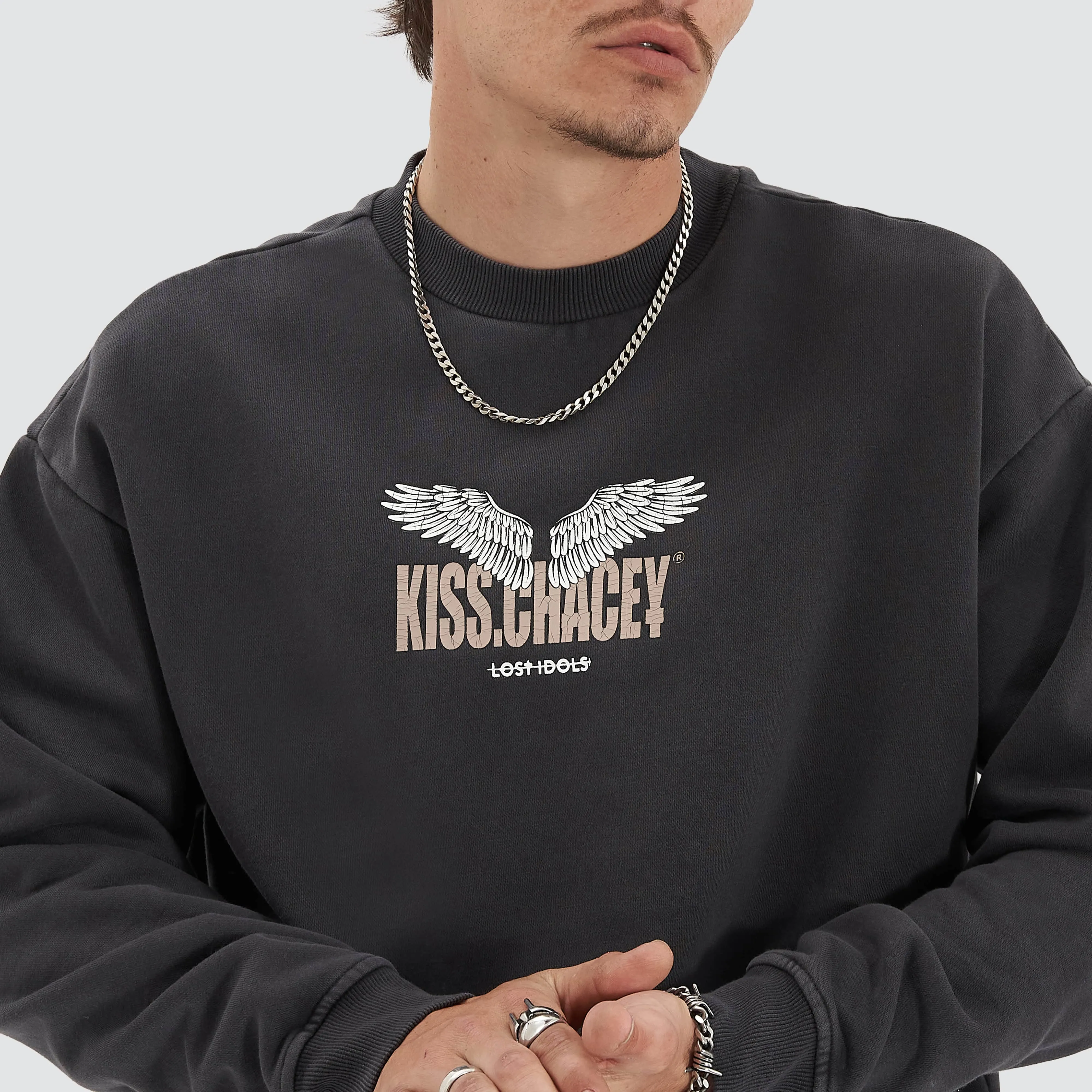 Glide  Heavy Relaxed Jumper Pigment Asphalt