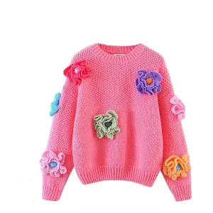 Handmade Crochet Floral Sweaters