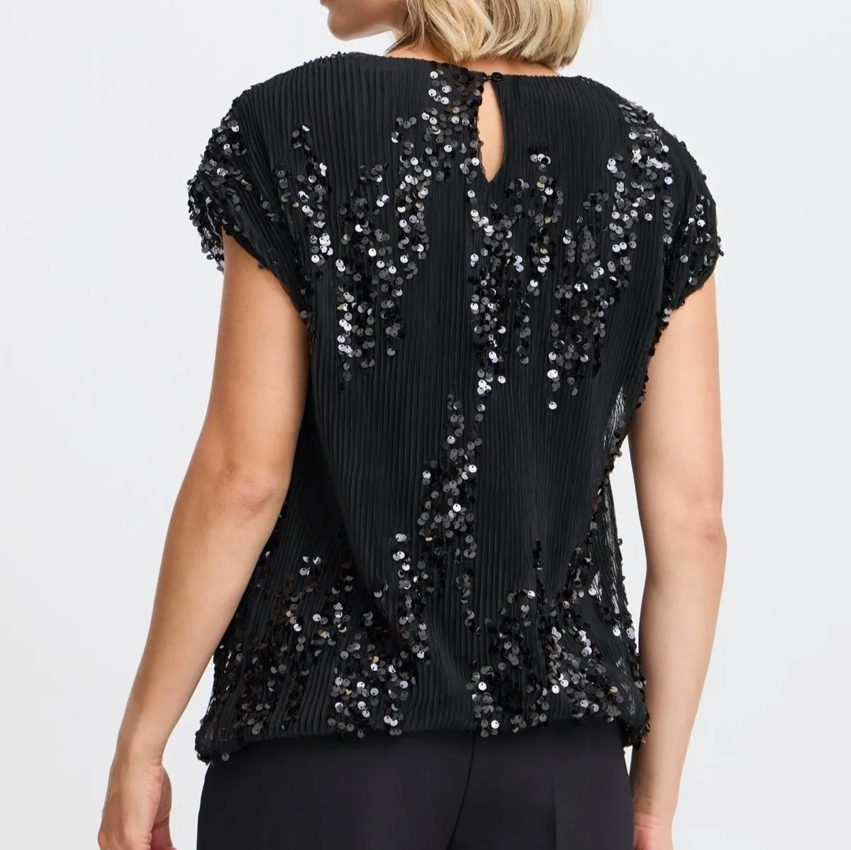 Heather Top - Black