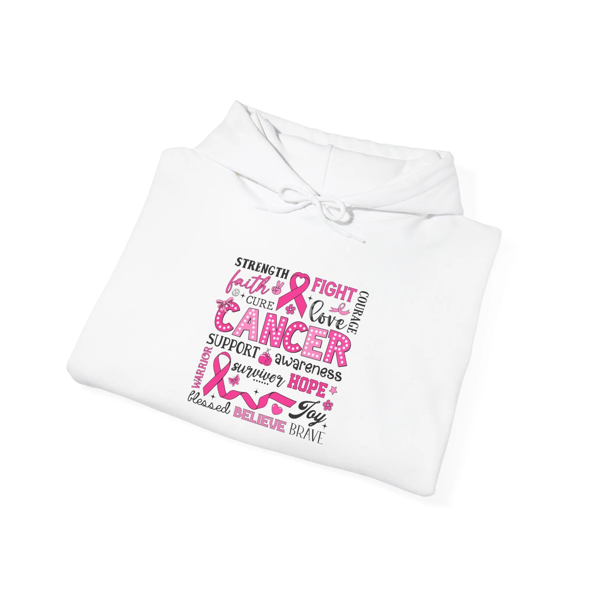 Inspirational Cancer Awareness Hoodie, Comfort wear, Supportive gift, Unisex sweatshirt, Fight against cancer
