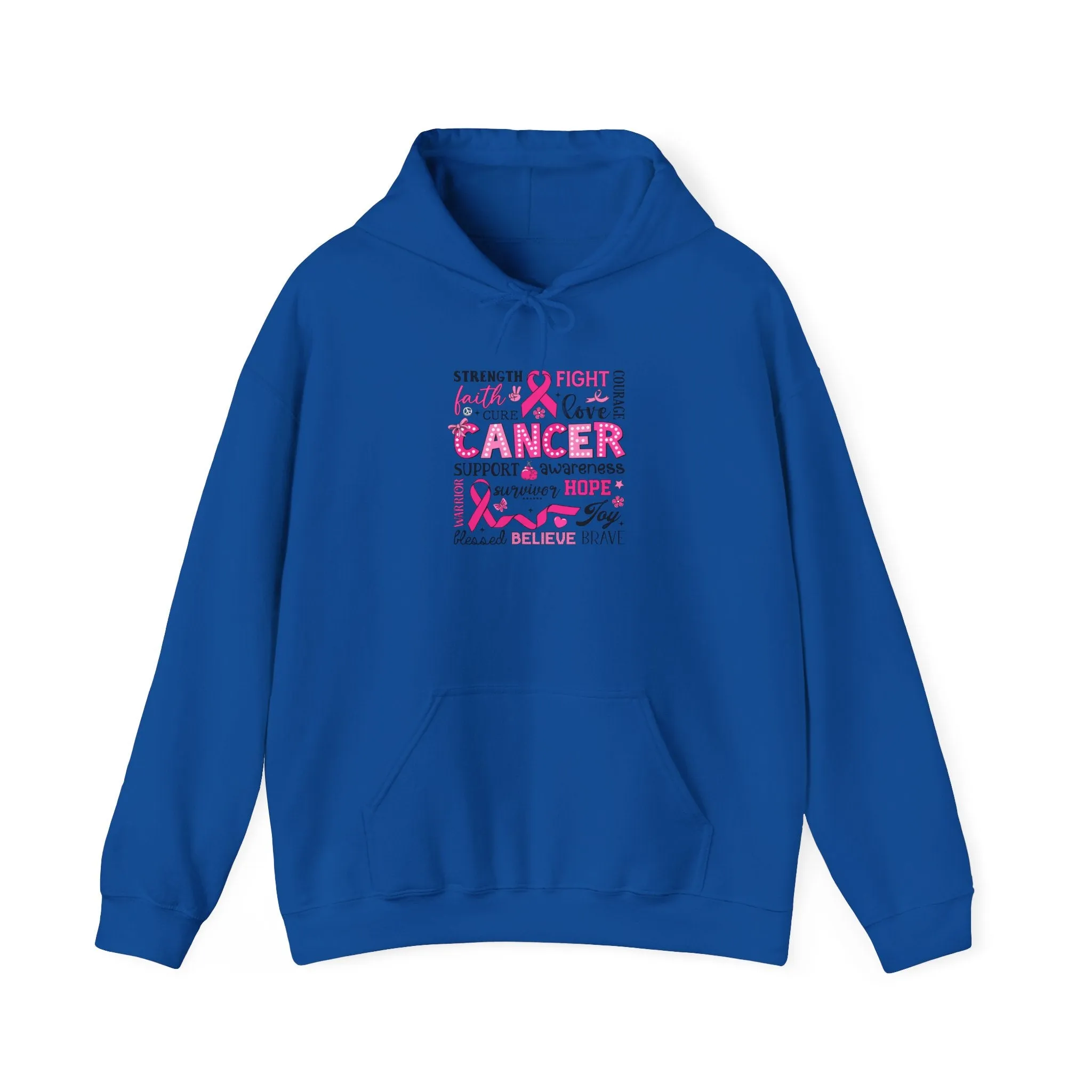 Inspirational Cancer Awareness Hoodie, Comfort wear, Supportive gift, Unisex sweatshirt, Fight against cancer
