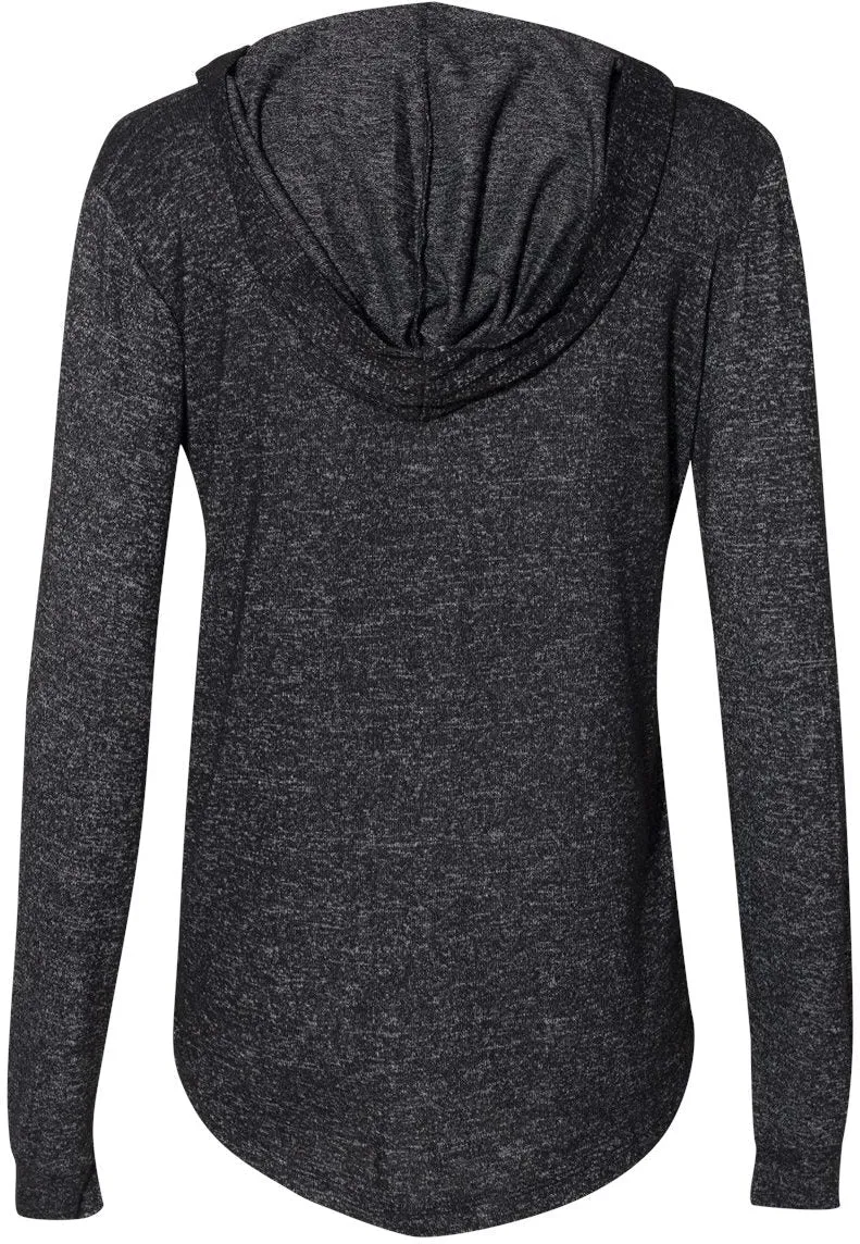 J. America Ladies Cozy Jersey Hooded Sweatshirt 