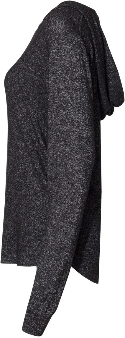 J. America Ladies Cozy Jersey Hooded Sweatshirt 