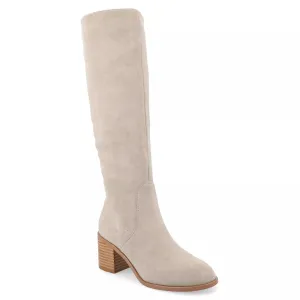 Journee Collection Women's Romilly Tru Comfort Foam Stacked Block Heel Round Toe Boots, Size 7, New Without Box