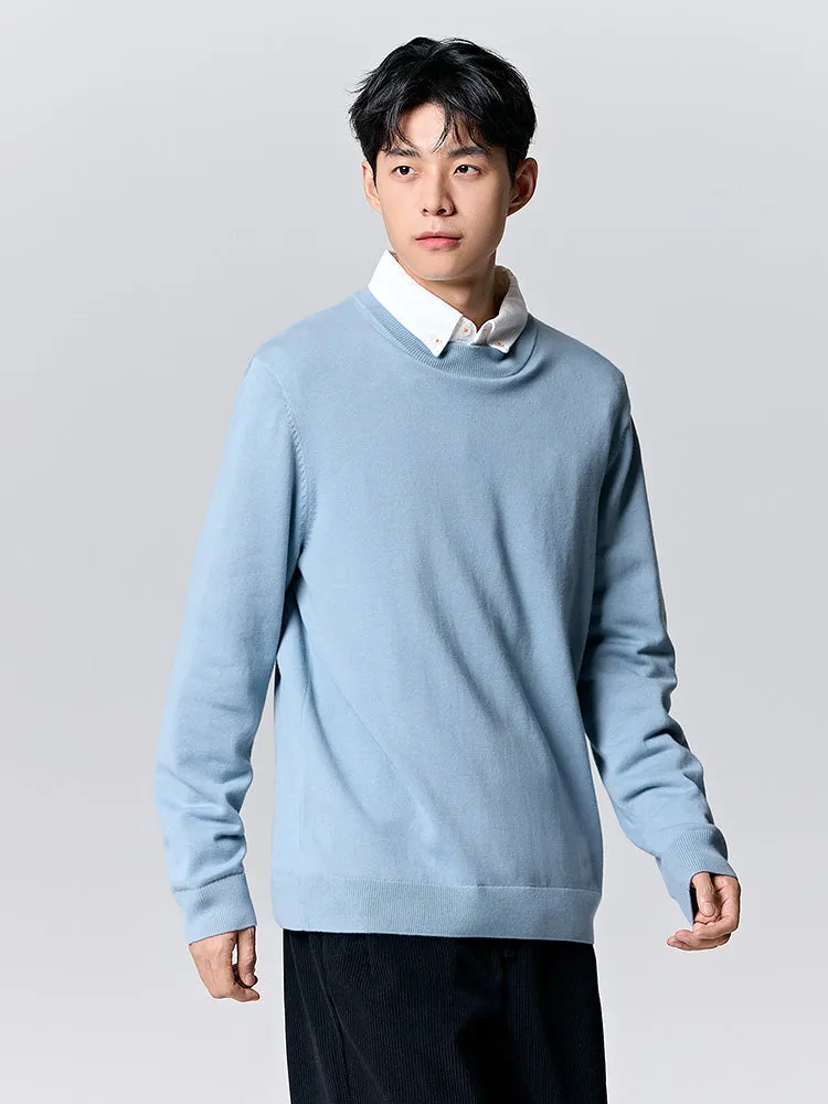 Men's white turtleneck sweater