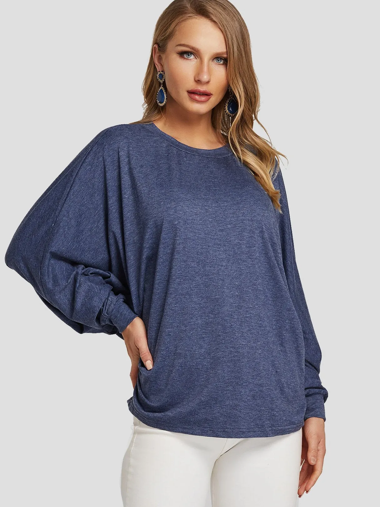OEM ODM Long Sleeve Round Neck Plain T-Shirt