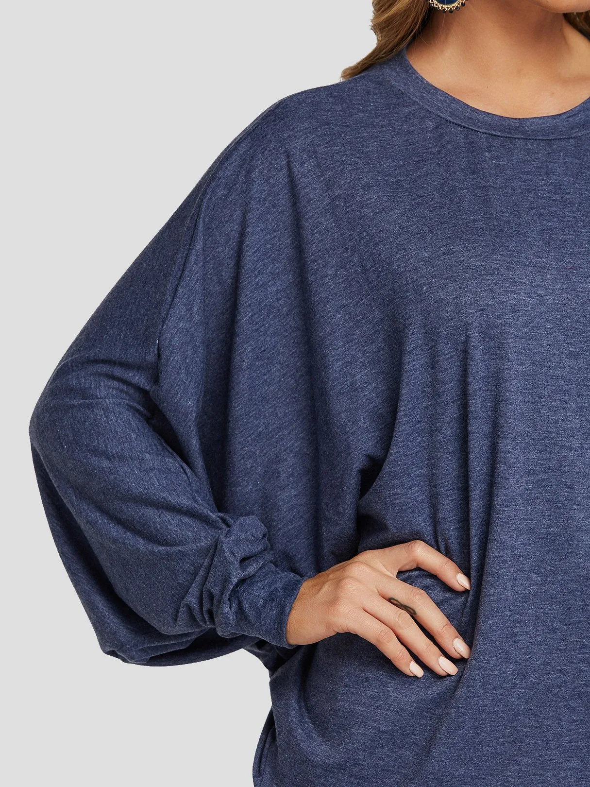 OEM ODM Long Sleeve Round Neck Plain T-Shirt