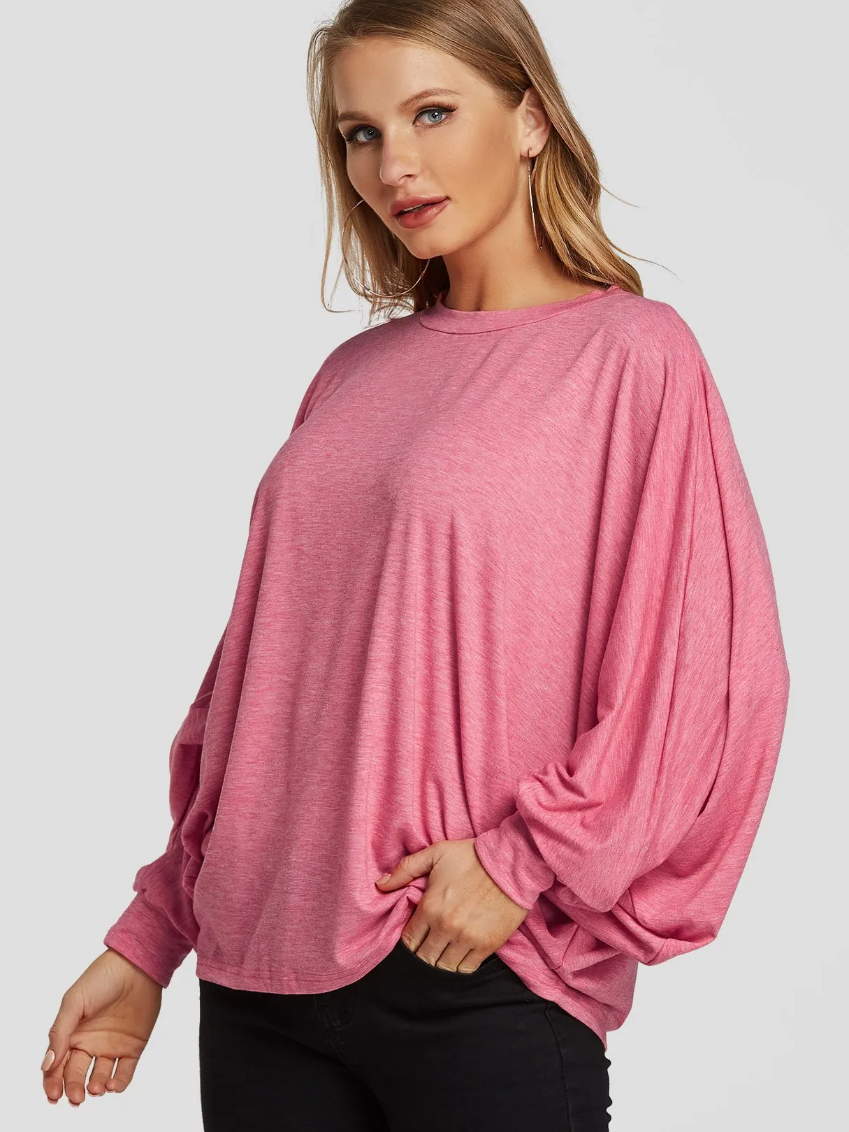 OEM ODM Long Sleeve Round Neck Plain T-Shirt