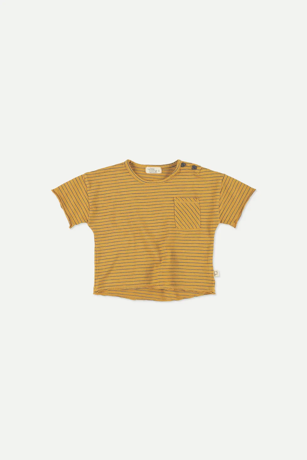 Organic slub stripe baby T-shirt