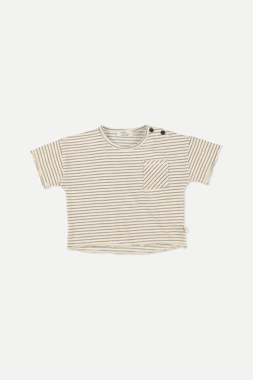 Organic slub stripe baby T-shirt