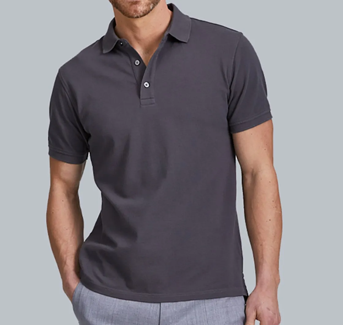 Pique Grey Polo