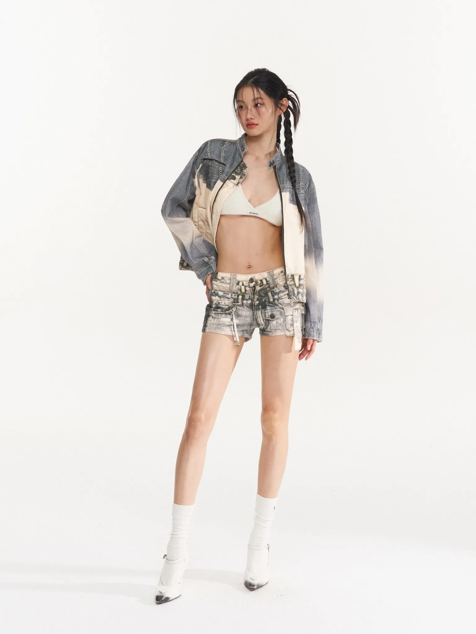 Printed Denim Jacket