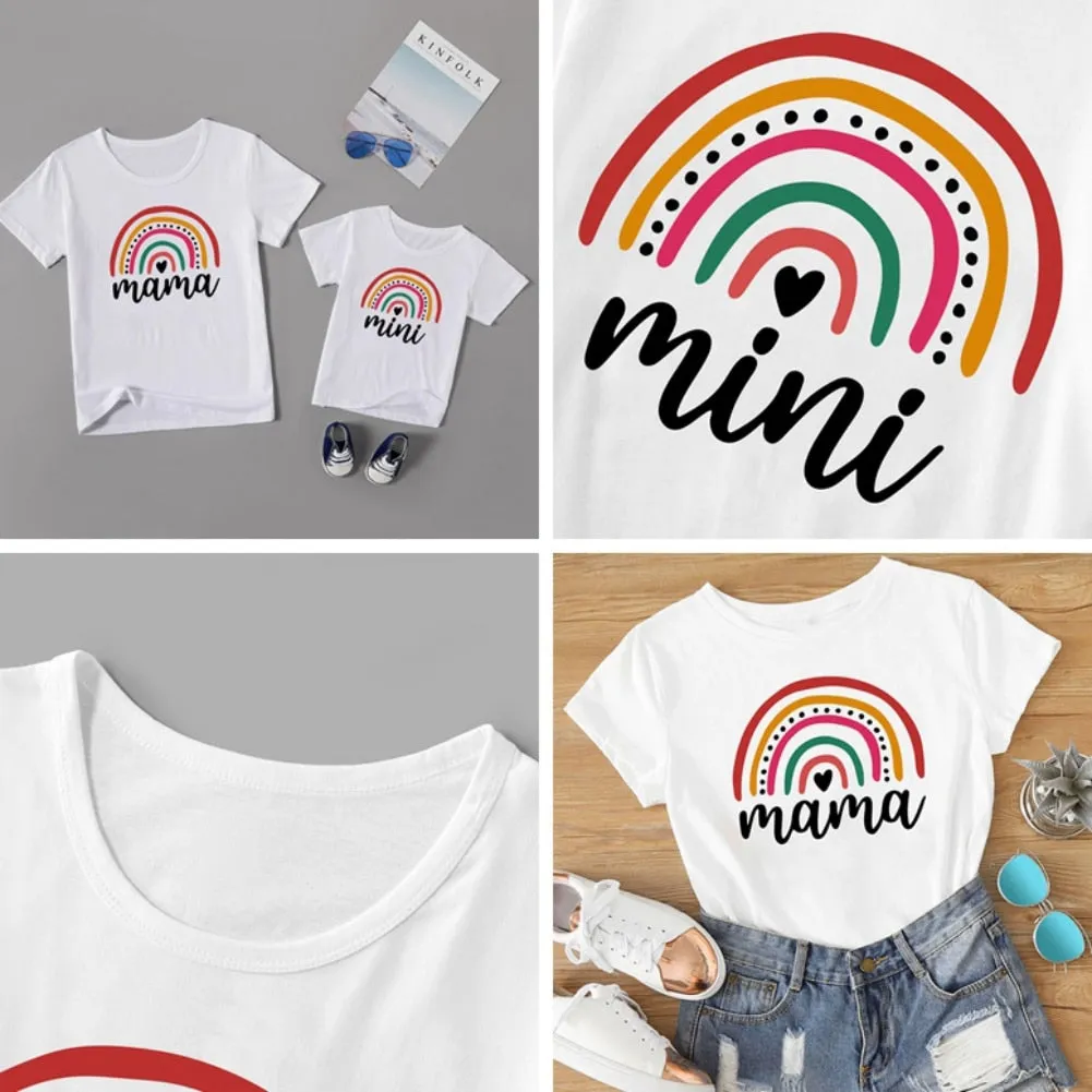 Rainbow Tshirt Mommy and Me