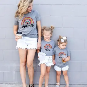 Rainbow Tshirt Mommy and Me