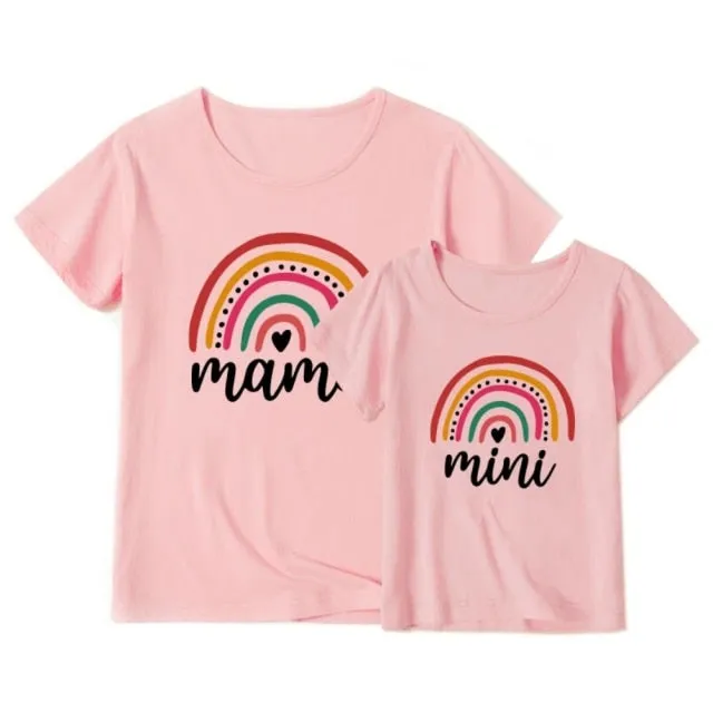 Rainbow Tshirt Mommy and Me