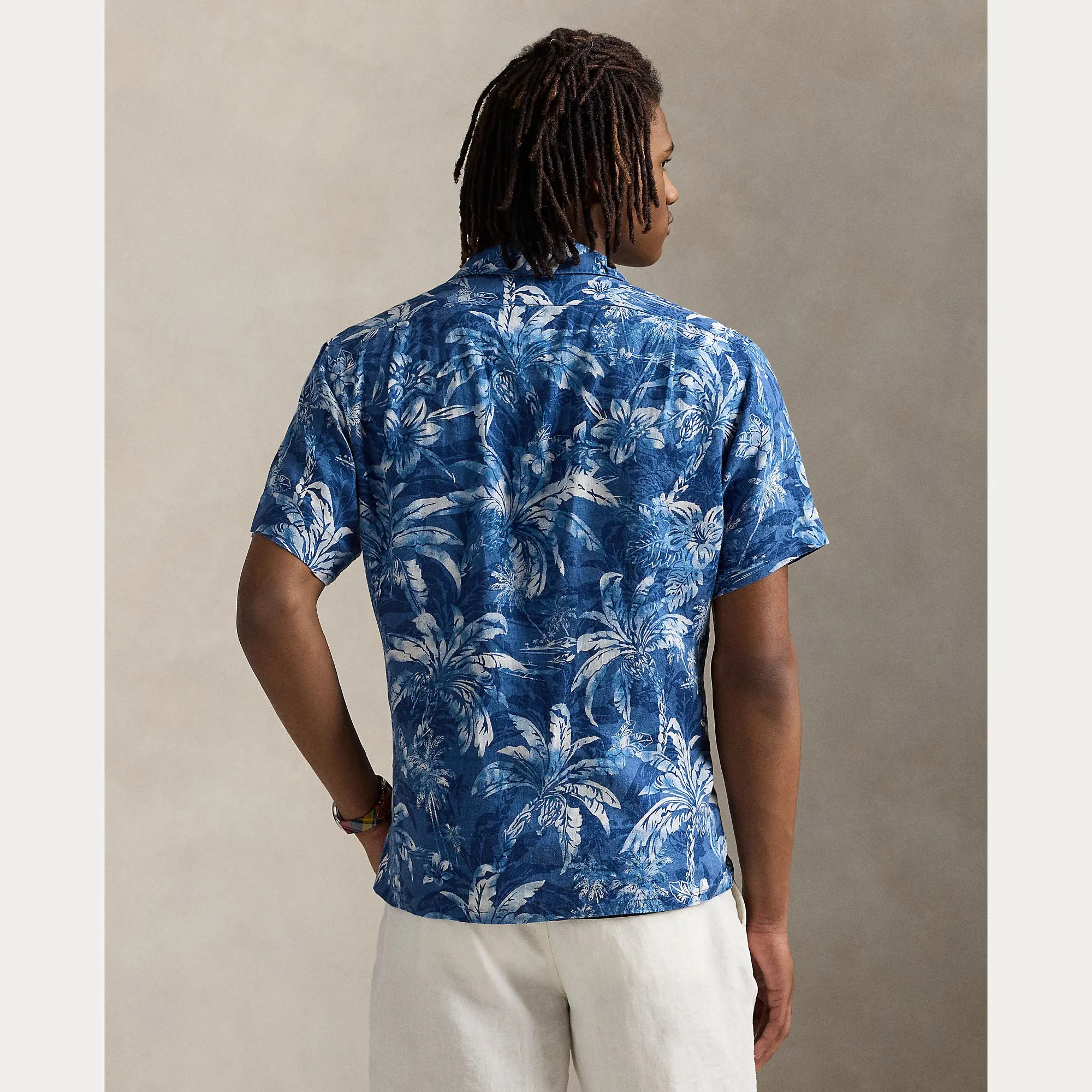 Ralph Lauren Mens Indigo palm shirt - Indigo