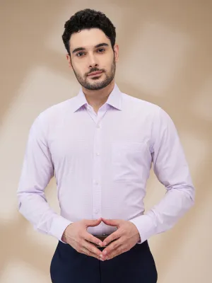 Raymond Men Pink Checks Contemporary Fit Cotton Wrinkle Free Formal Shirt