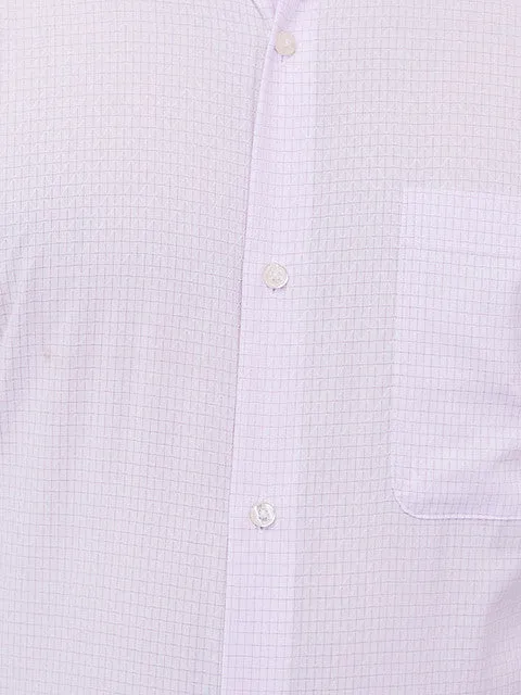 Raymond Men Pink Checks Contemporary Fit Cotton Wrinkle Free Formal Shirt