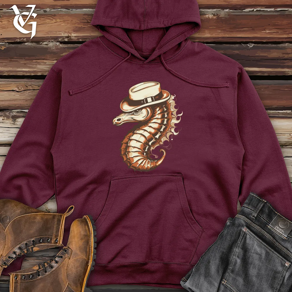 Retro Glide Seahorse Midweight Hooded Sweatshirt