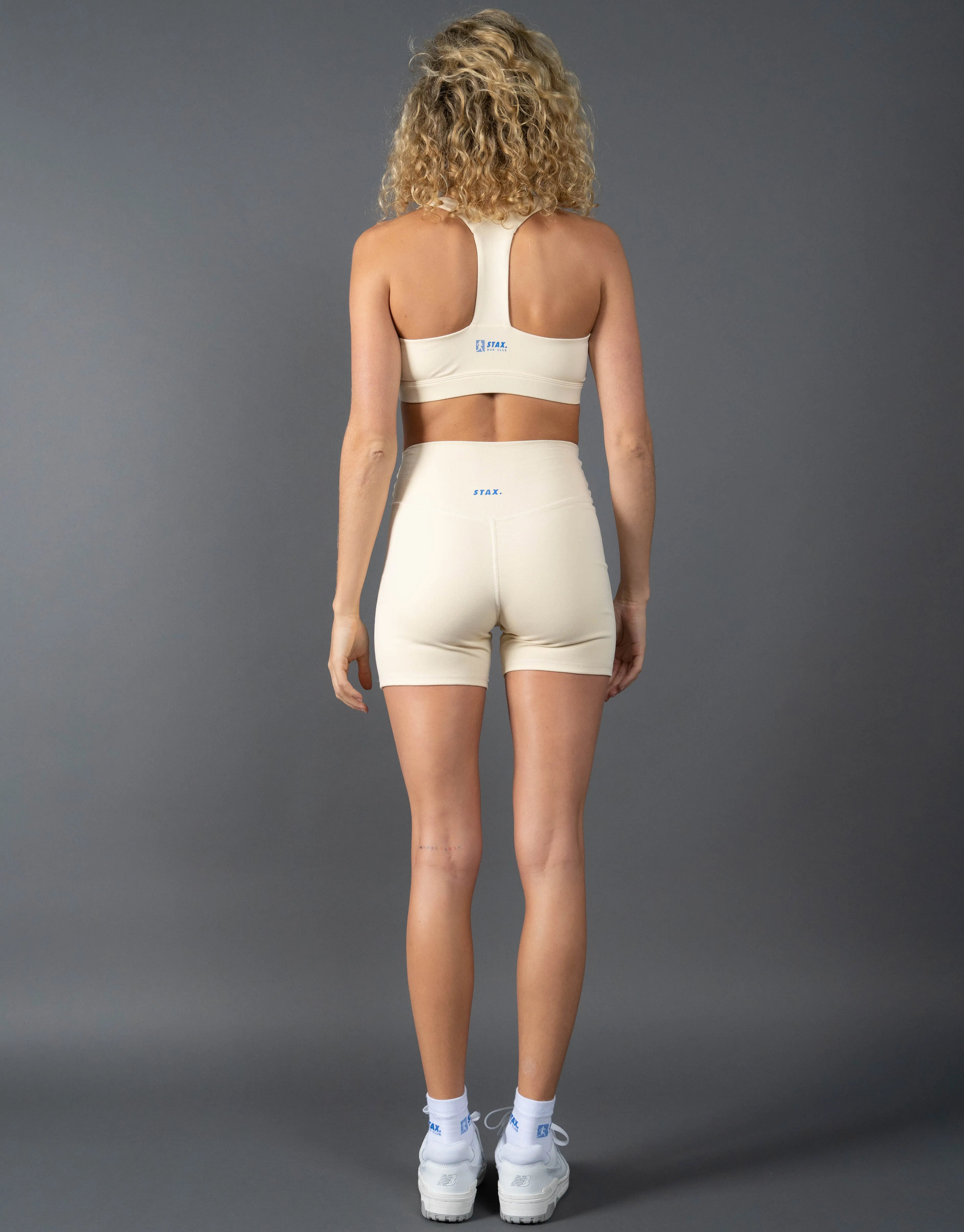 Run Club 2 Cotton Square Crop - Cream