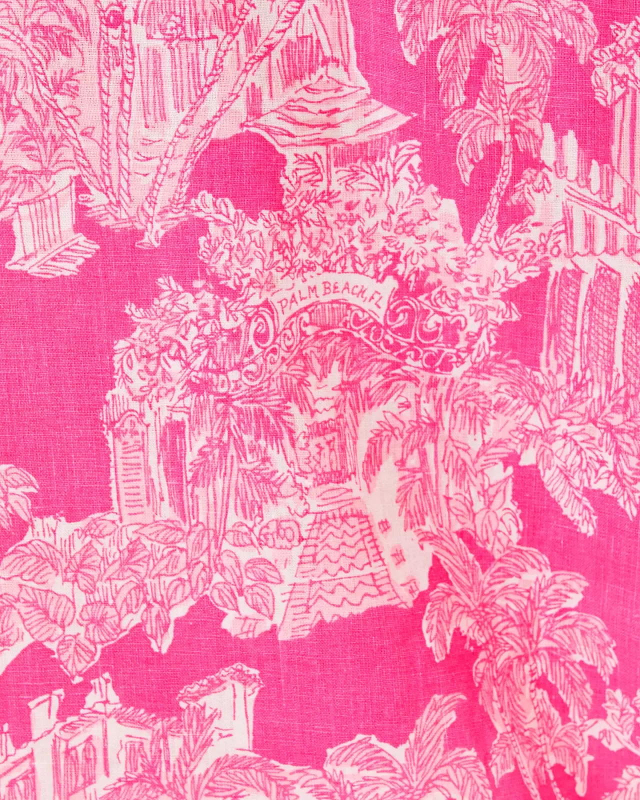 Sea View Button Down Top - Roxie Pink - PB Anniversary Toile