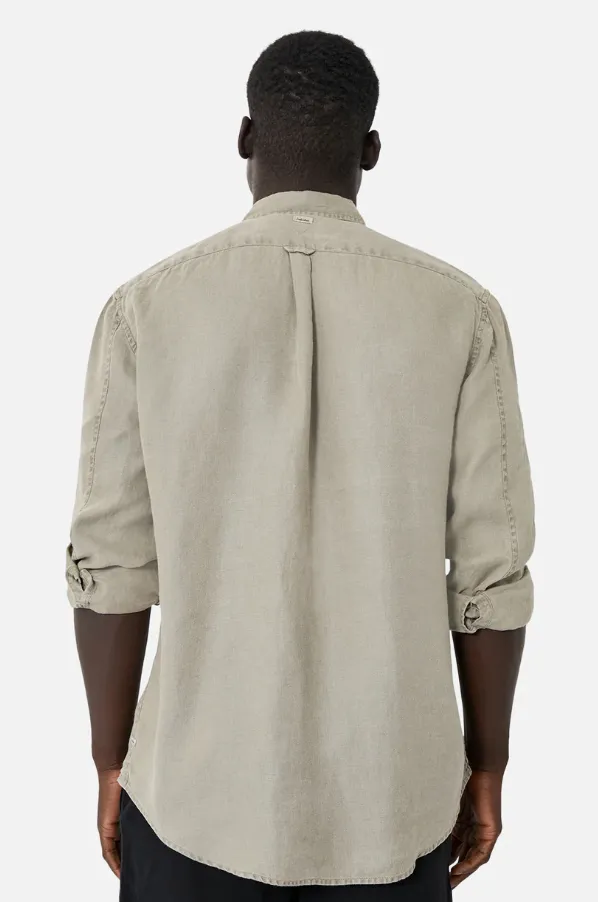 The Trinidad Linen Long Sleeve Shirt Porcini