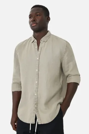 The Trinidad Linen Long Sleeve Shirt Porcini