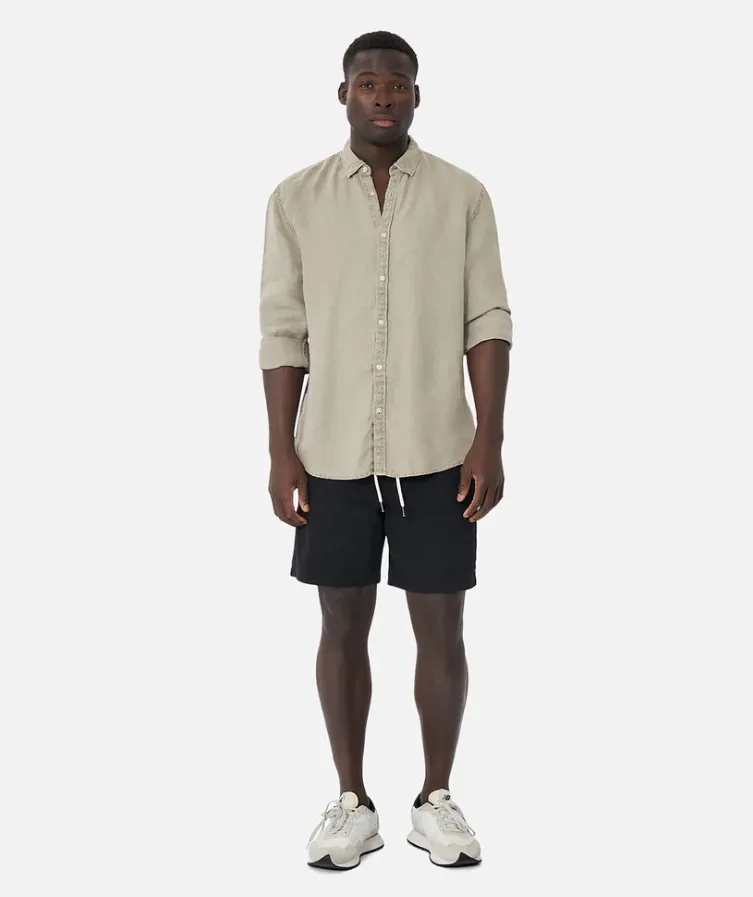 The Trinidad Linen Long Sleeve Shirt Porcini