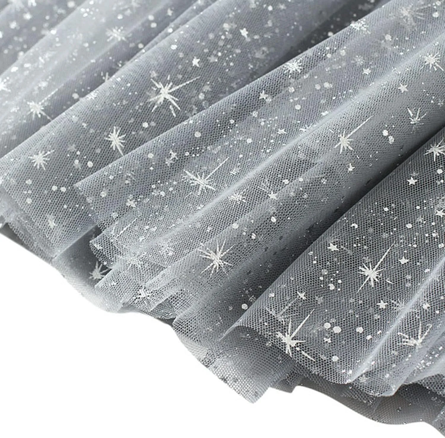 tuduoms Women's Long Tulle Tutu Skirt High Waist Pleated Layered Midi Skirt Sequin Flowy Maxi Skirt Dress for Wedding Party